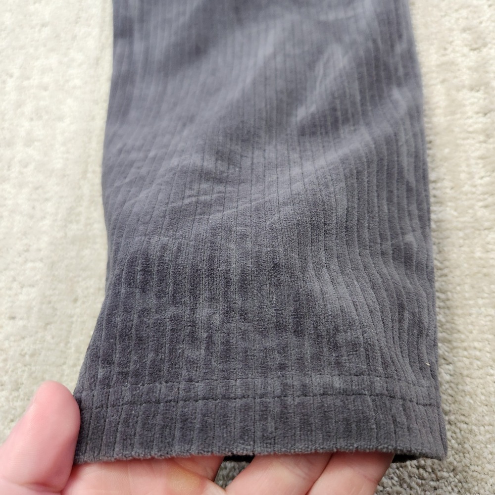 Ugg Pants Women Large Chunky Cotton Sweatpants Gray Corduroy Elastic Waist - Picture 10 of 11